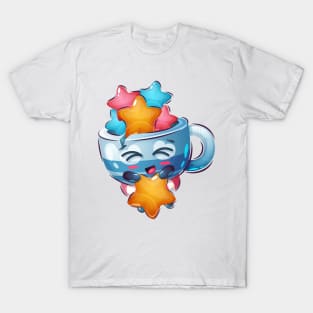 Cup filled with stars concept art T-Shirt